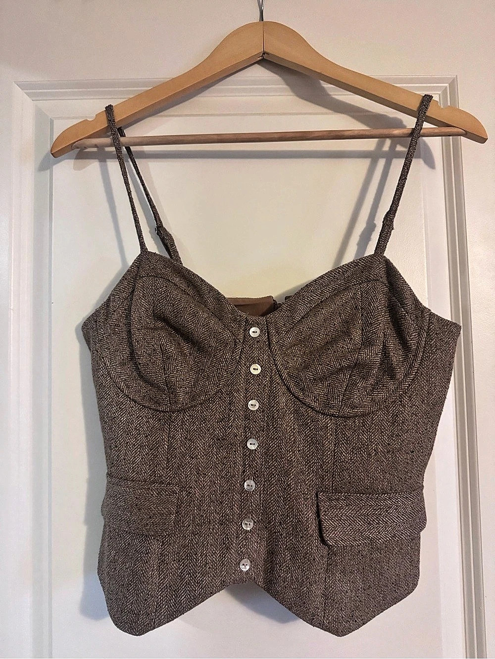 Express Cami Bustier Cami in Brown Size 6 NWT